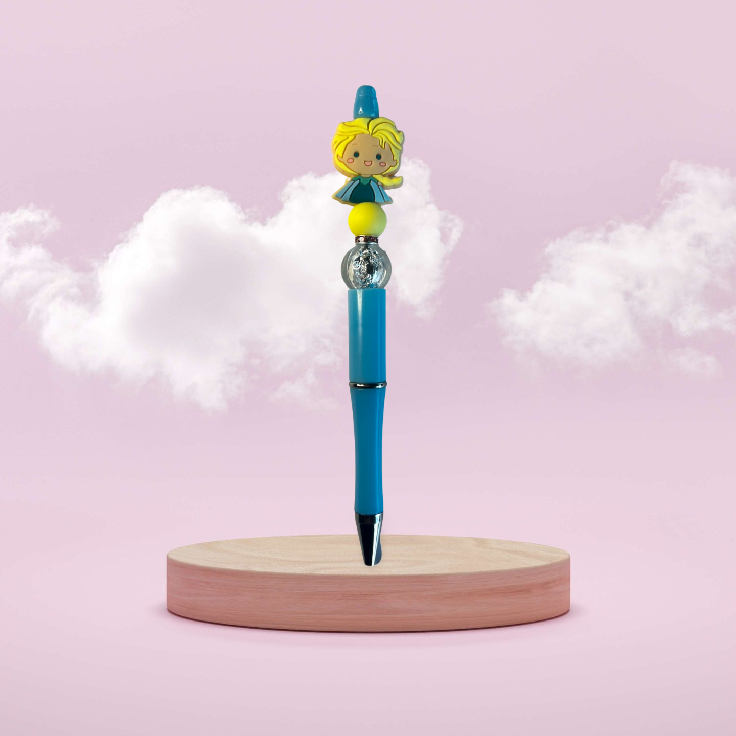 Character Beaded Frozen Girl Pen